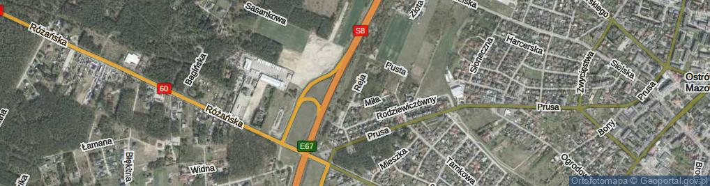 Zdjęcie satelitarne Reja Mikołaja ul.